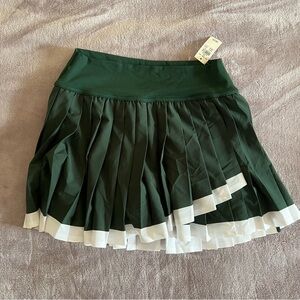 OFFLINE By Aerie Tiebreaker Pleated Skort green (sycamore)